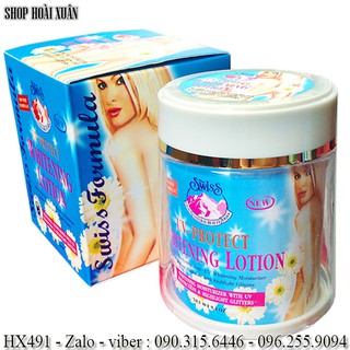Kem dưỡng da trắng hồng toàn thân tinh chất hoa cúc SWISS FORMULA - HX491 - chăm sóc cơ thể