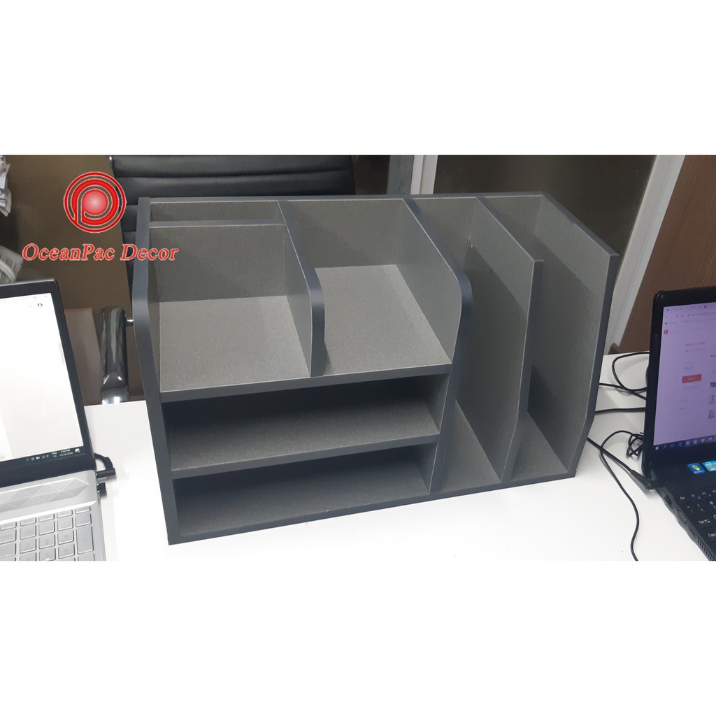 Kệ Sách Gỗ OCEANPAC Để Bàn Làm Việc Chứa Đồ Dùng, Sách, Tài Liệu Văn Phòng MS 003. | BigBuy360 - bigbuy360.vn