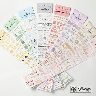 Dãy sticker washi trang trí