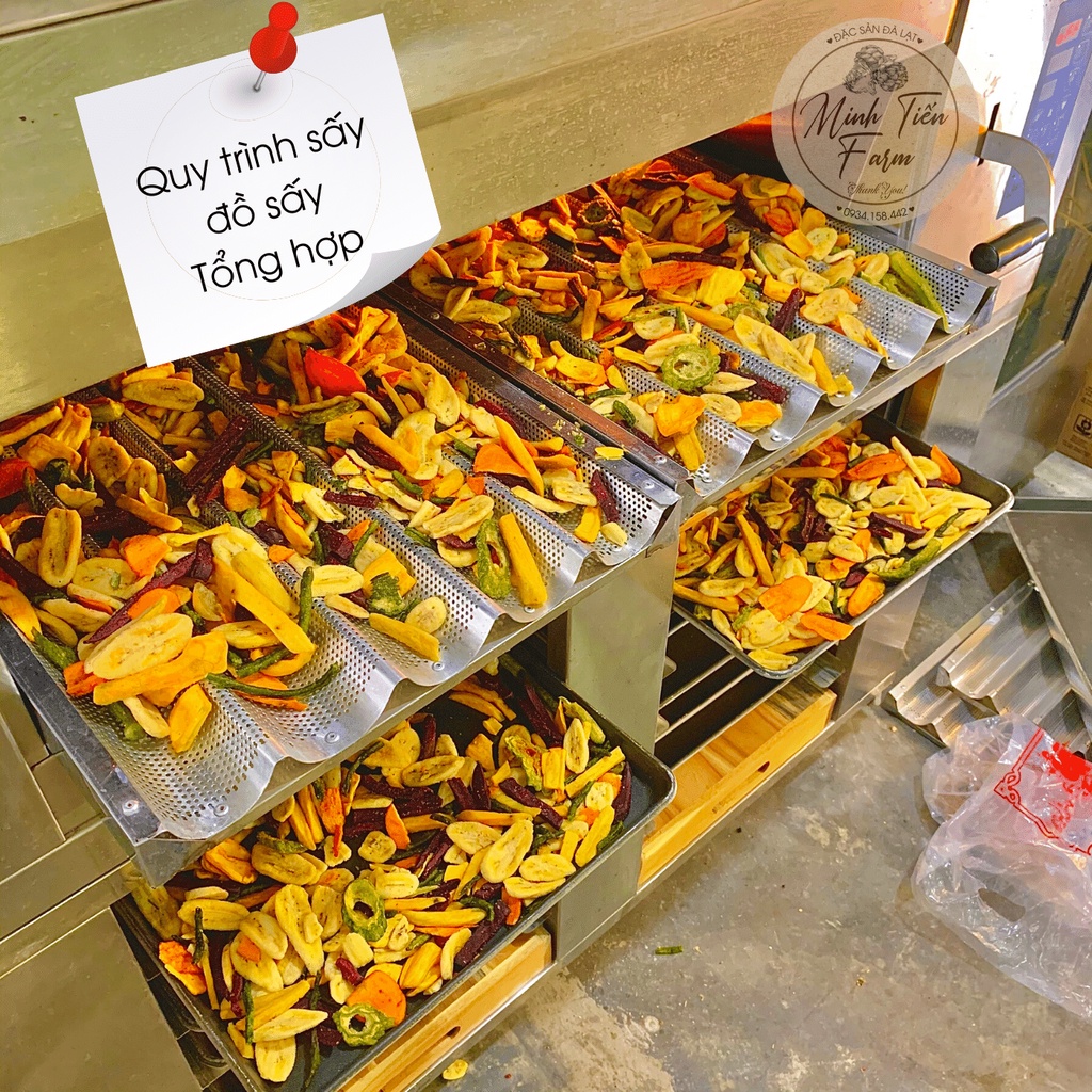 Khoai tây sấy phô mai không dầu 250-500gr gốc Đà Lạt Minh Tiến Farm