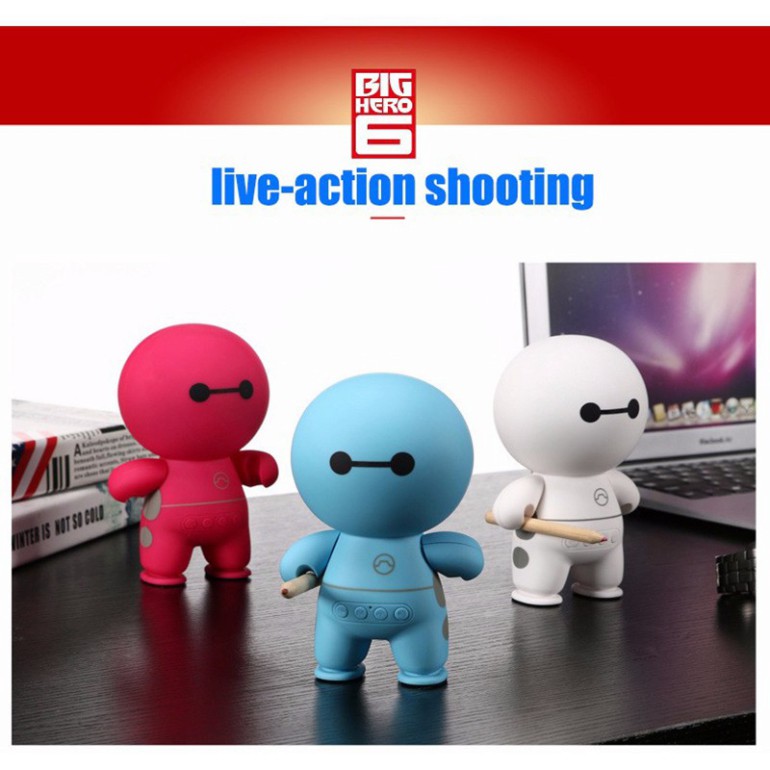 Loa bluetooth mini Music A9 Baymax thiết kế nhỏ gọn tạo cảm giác thân thiện, dê thương 7038 A