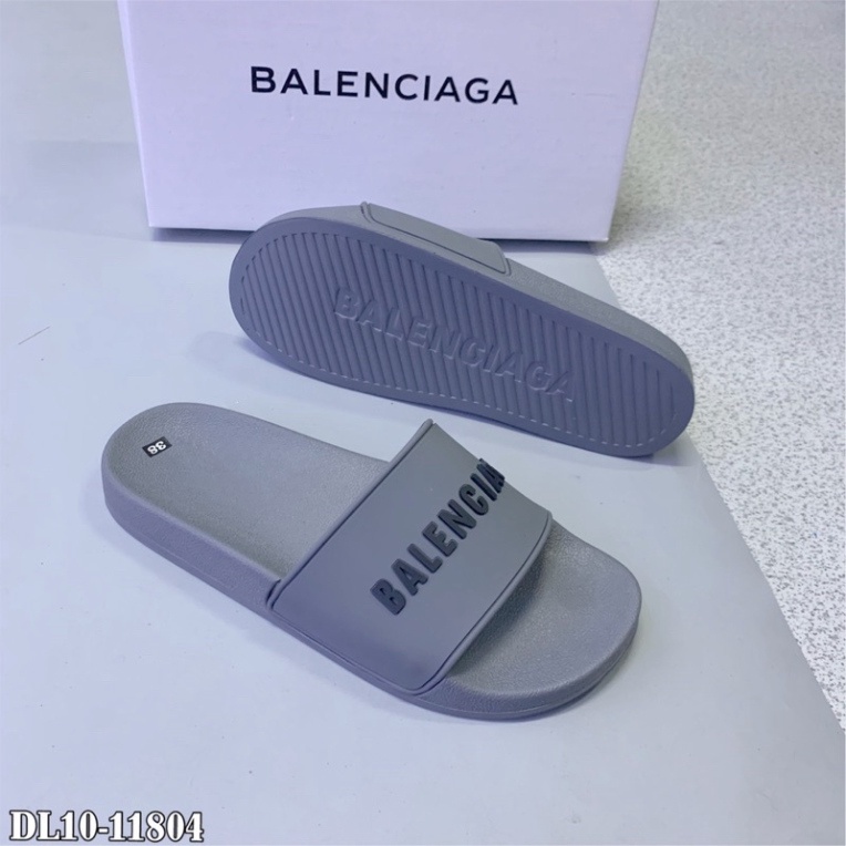 [Free Ship] Dép nam Balenciag  nam nữ quai ngang Chữ Nổi - dép Balen full box +Bill DL10