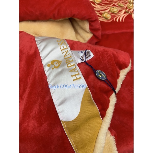 🌈video thật💕Chăn lông thỏ cao cấp 2mx2m2- 4,3kg-4,5kg hãng Happiness Việt Nam ❤️