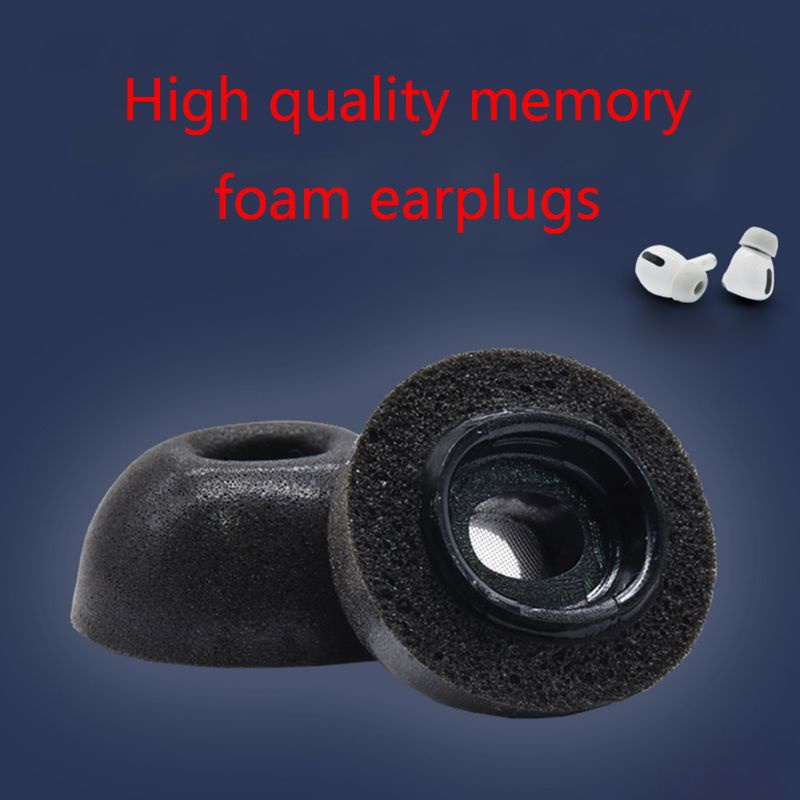 Hình ảnh Set 3 cặp nút đệm tai nghe thay thế giảm tiếng ồn bằng cao su non cho Airpods Pro #5