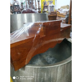 Đôn Gỗ Tam Cấp Bông Sen Nổi