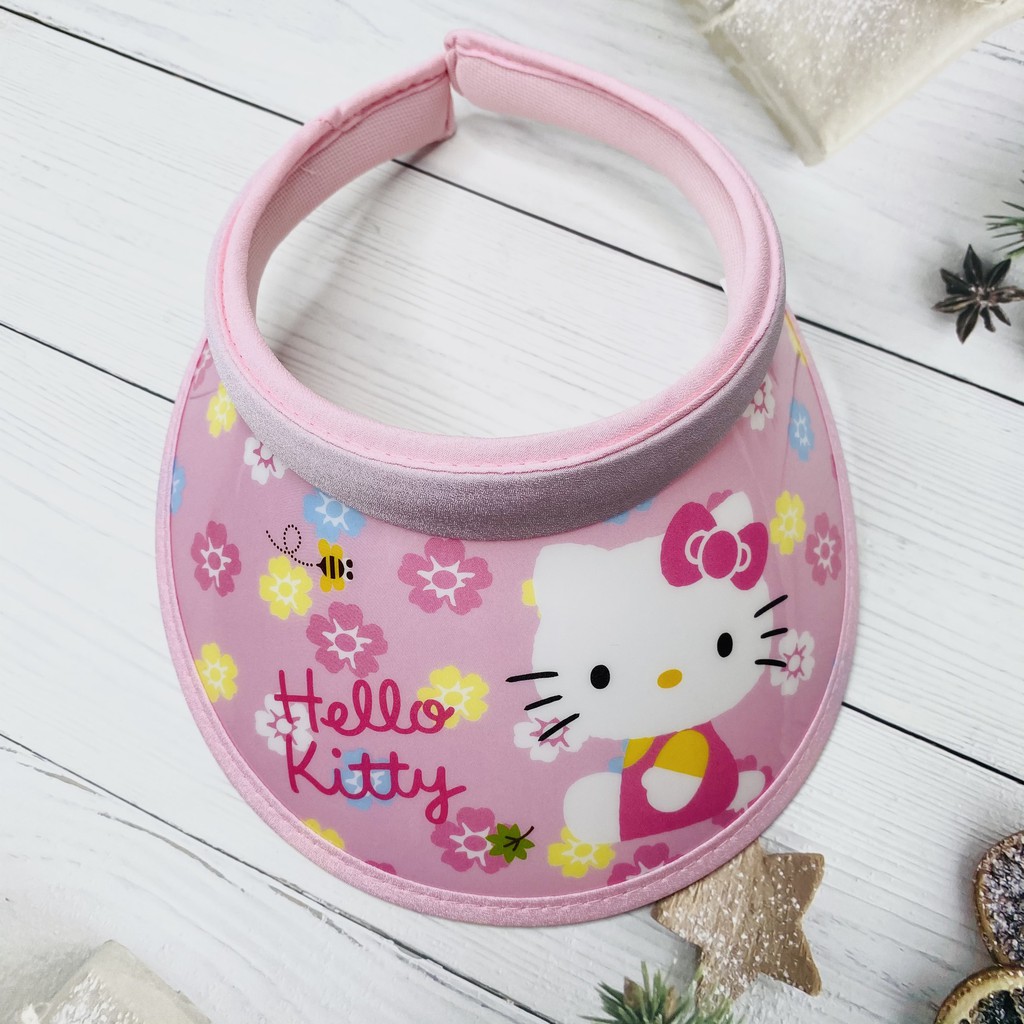 Mũ nửa đầu cho bé in hình mèo hello kitty đáng yêu, cực sành điệu