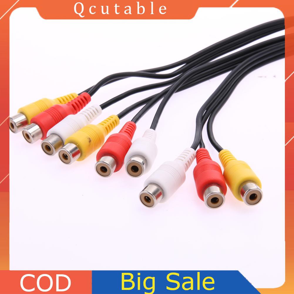 Cáp Chia 3 Cổng Rca Đực Sang 9 Rca Cho Dvd