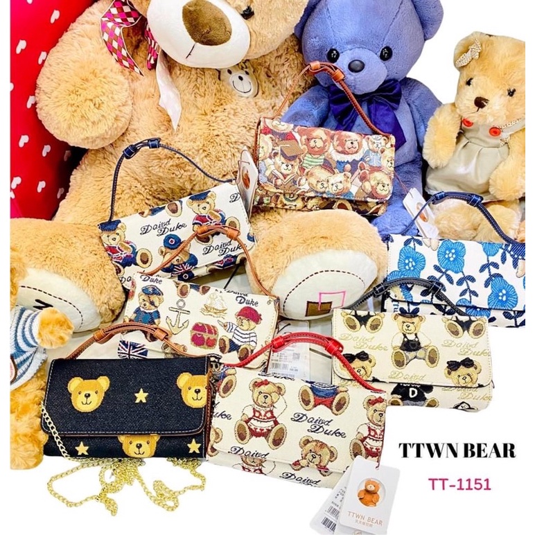 TÚI GẤU ĐEO CHÉO/ CẦM TAY TTWN BEAR 1151 THÁI LAN