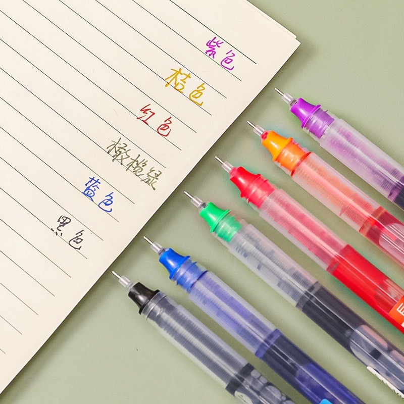 BÚT MỰC GEL 6 MÀU CƠ BẢN  - PHÙ HỢP CHO HỌC SINH, SINH VIÊN VÀ NHÂN VIÊN VĂN PHÒNG