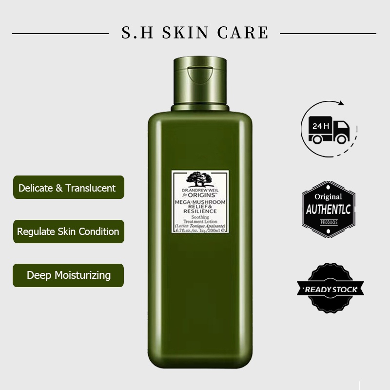 Nước hoa hồng Toner cho da nhạy cảm Origins Megamushroom Skin Relief Soothing Lotion 200ML