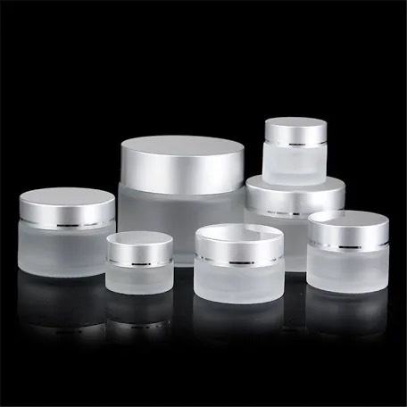 💢💢 Hũ thủy tinh trắng mờ 5gr-10gr-20gr-30gr-50gr-100gr chiết mỹ phẩm