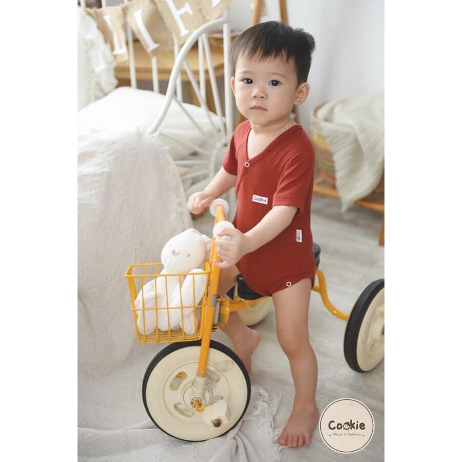 Bộ Kimono body cộc tay vạt chéo Cookie