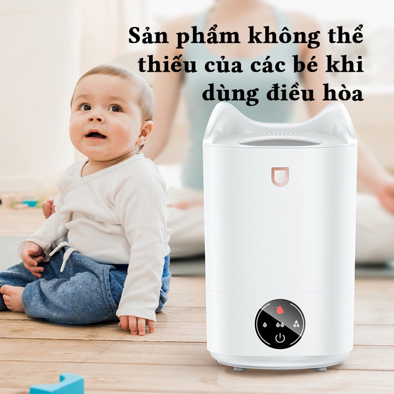 Máy phun sương Máy tạo độ ẩm không khí Xông tinh dầu Humidifier dung tích 4 lít công suất 300ml/h - K6 Pro