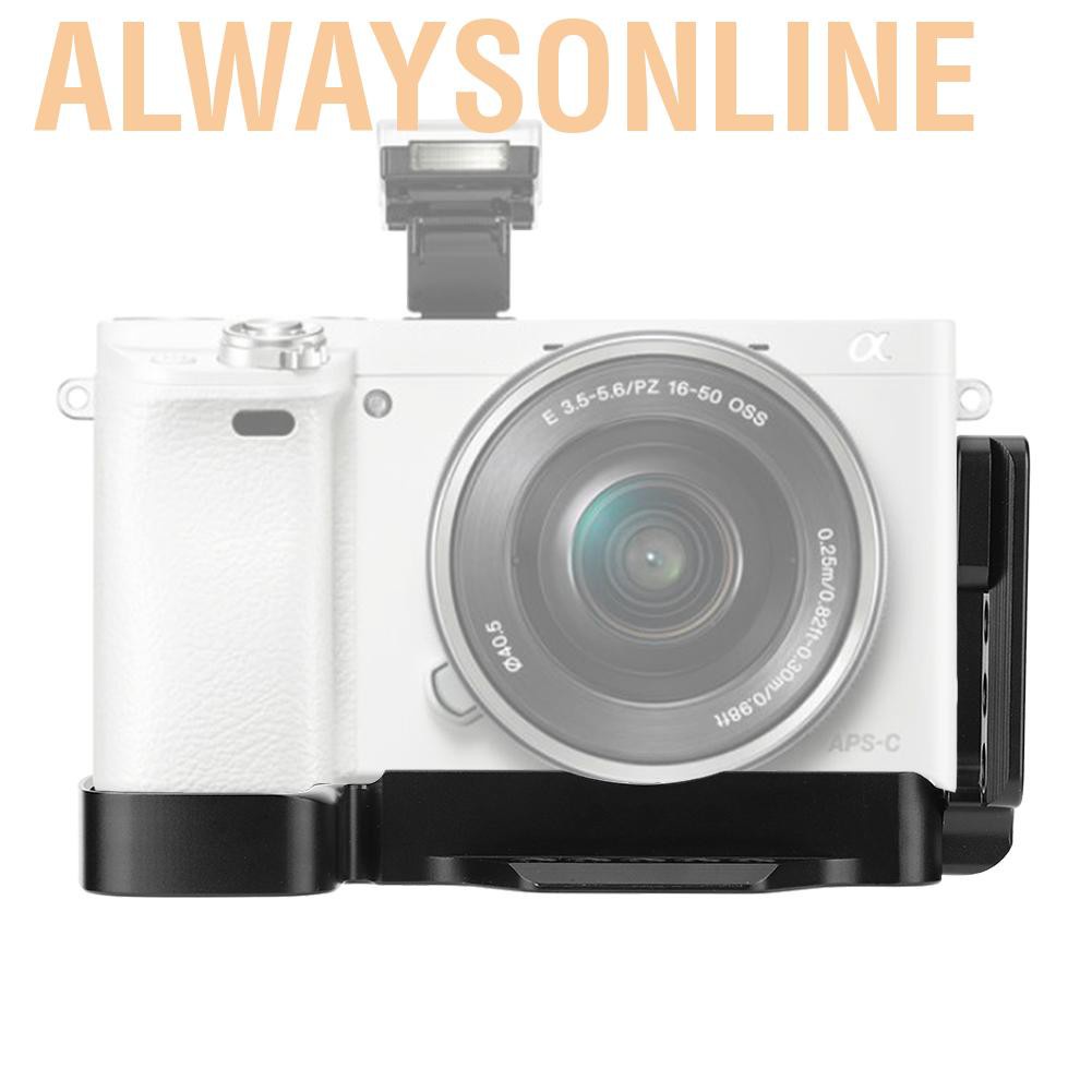 Alwaysonline L-shape Handle Multihole Aluminium Alloy Quick Release Plate for Sony A6000 Mirrorless Camera