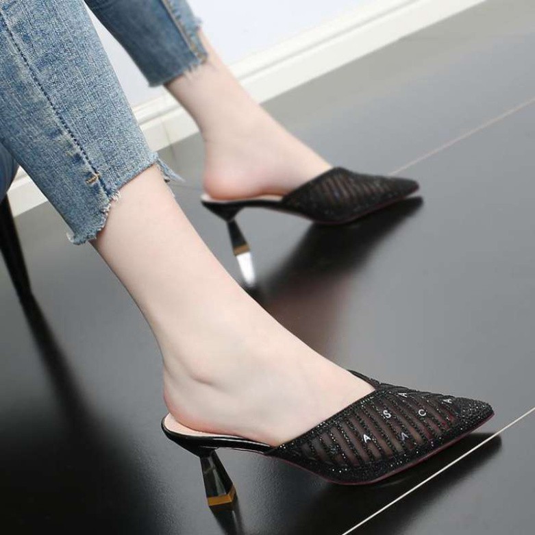 Giay SANDAL Nữ Đính Hạt Cườm Hàng Quảng Châu Cao Cấp HOT Bao Chất (1835)