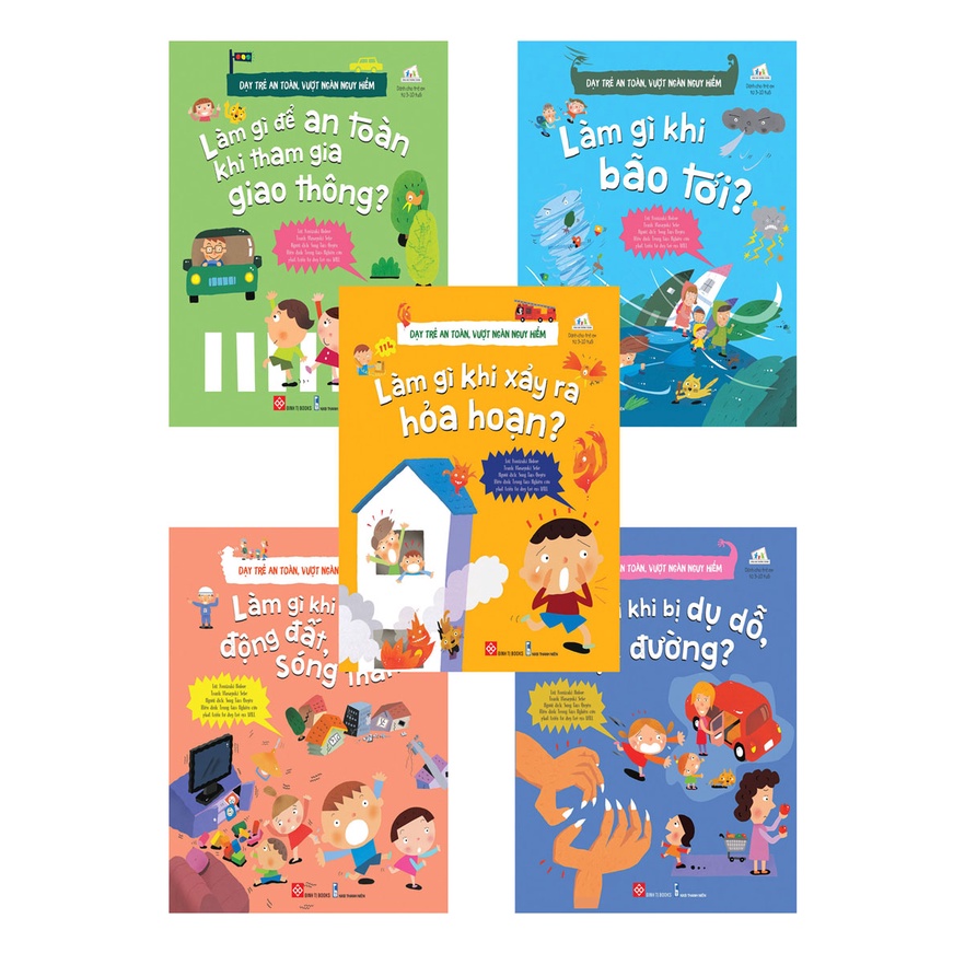 Sách - Combo 5 cuốn: Dạy trẻ an toàn ,vượt ngàn nguy hiểm (Đinh Tị)