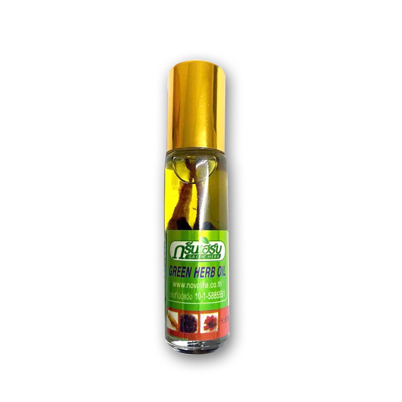 Dầu sâm thái lan green herb oil 8ml dạng lăn BAHOBASA