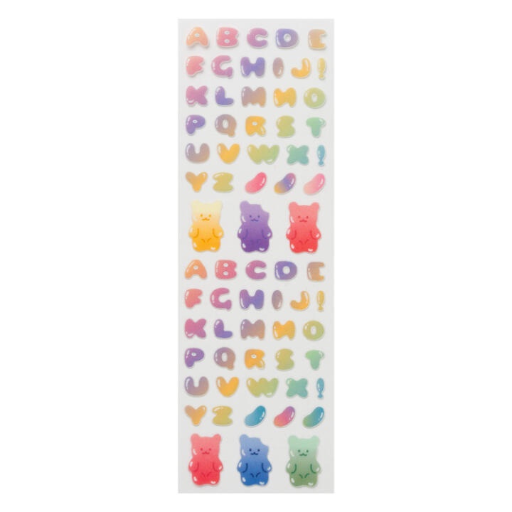 Sticker Hologram ARTBOX Hàn Quốc Hình Gấu Gummy Và Jelly Xinh Xắn