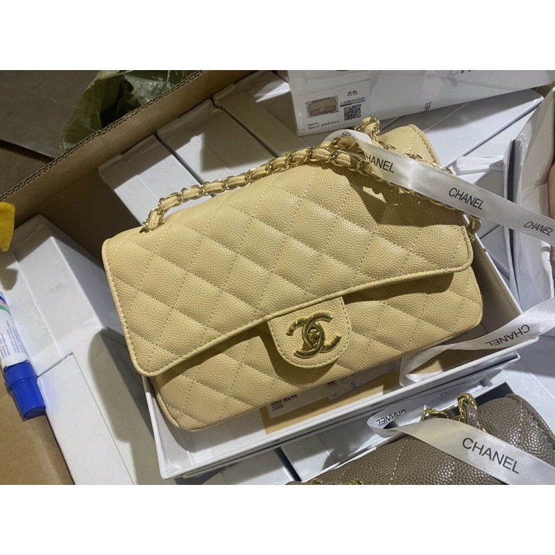 Túi Clasic Da hạt sz 25 full box