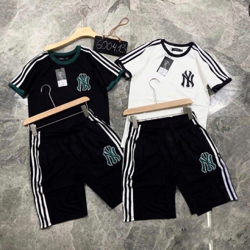 Bộ Nam Ngắn Tay, Bộ Hè Cổ Tròn, Có Viên In LOGO Chất Liệu Cotton - BH06