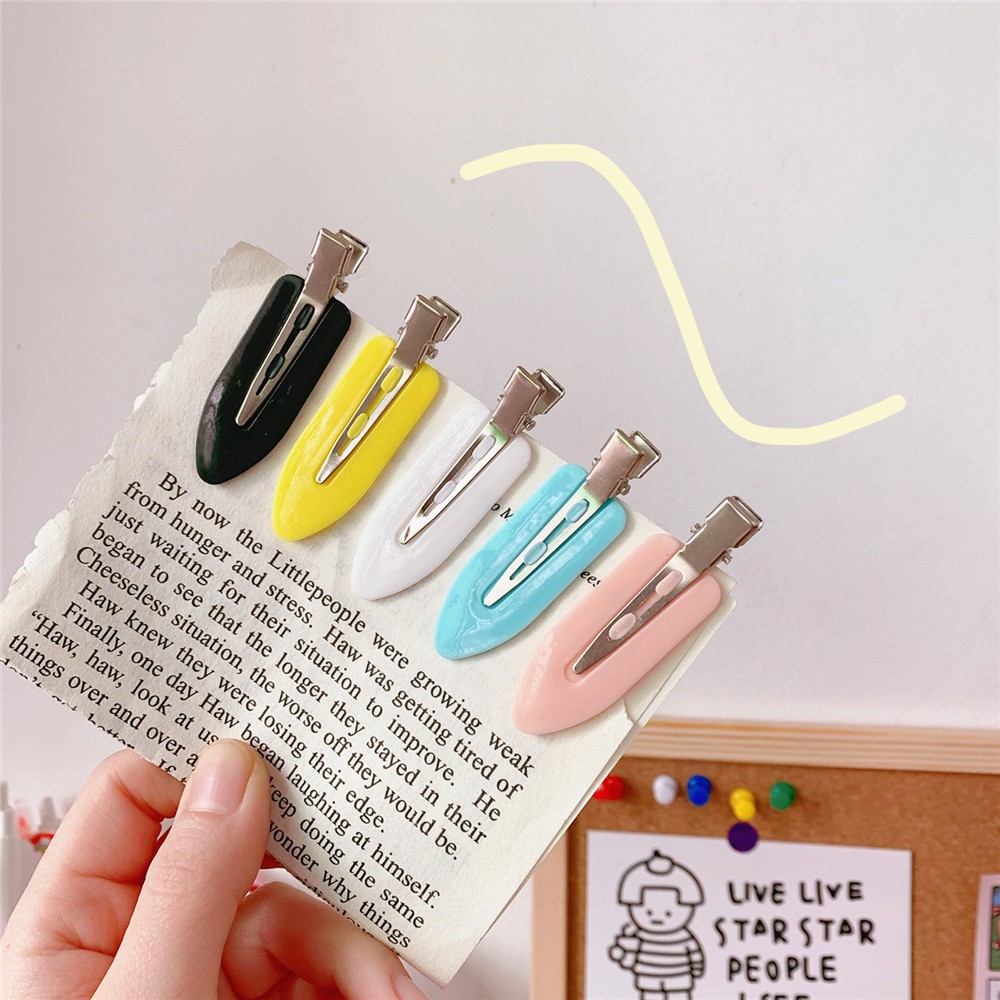 Kẹp Tóc Mái Cài Xẻng Set 4 Cái Hoặc Lẻ Nhiều Màu Dễ Thương Hot Trend