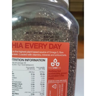 Hạt Chia Đen Úc The Chia Co (Hộp 1kg Date 2022)