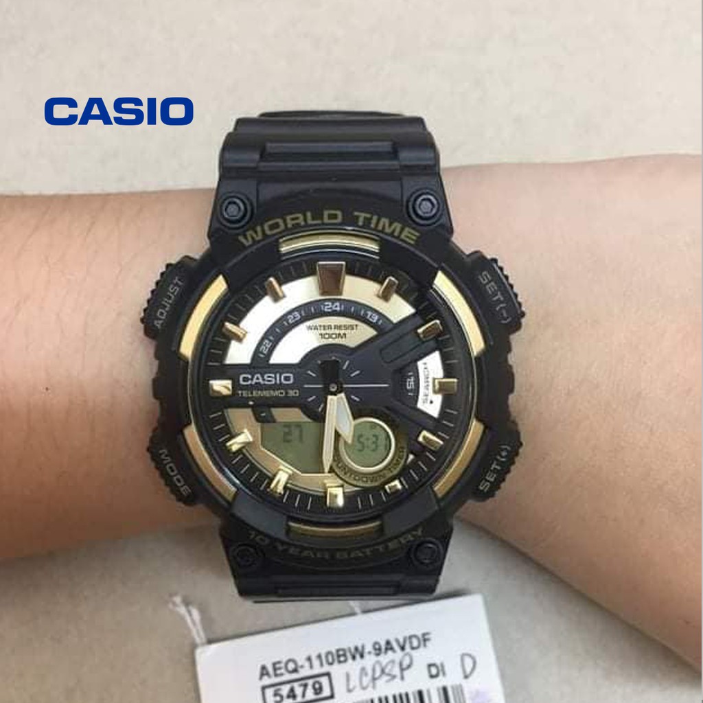 Đồng hồ nam CASIO AEQ-110BW-9AVDF  chính hãng - Bảo hành 1 năm, Thay pin miễn phí