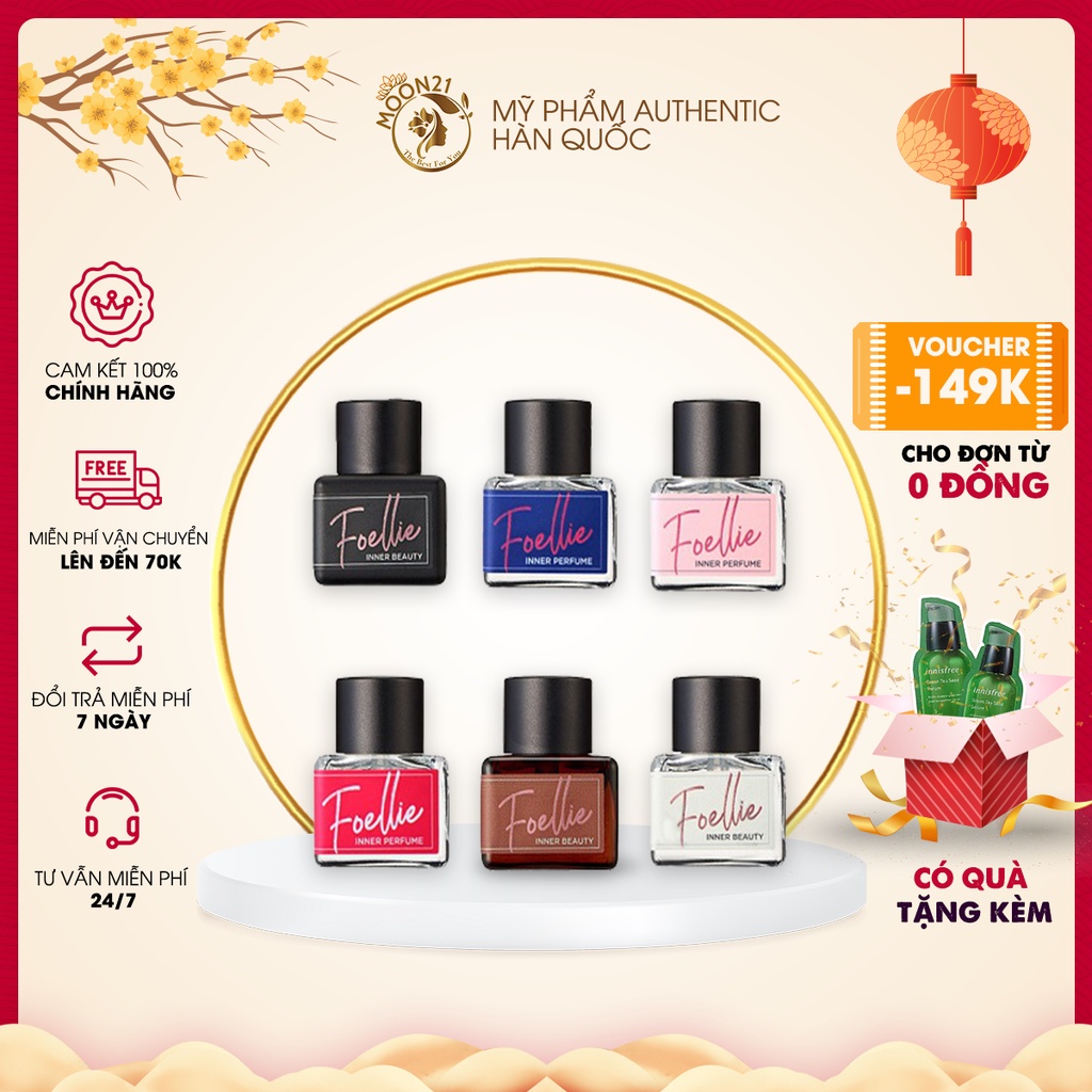 Nước hoa vùng kín Foellie Eau De Innerb Perfume Bijou 5ml Auth Hàn Quốc
