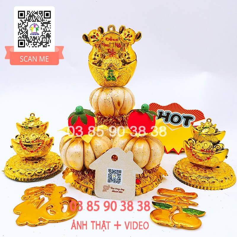 [Đồng Giá 65k] Bông Tỏi Ông Địa Tháp Tỏi Thần Tài Đậu Ngũ Sắc VỢ CHỒNG TÔI nhiều mẫu | BigBuy360 - bigbuy360.vn