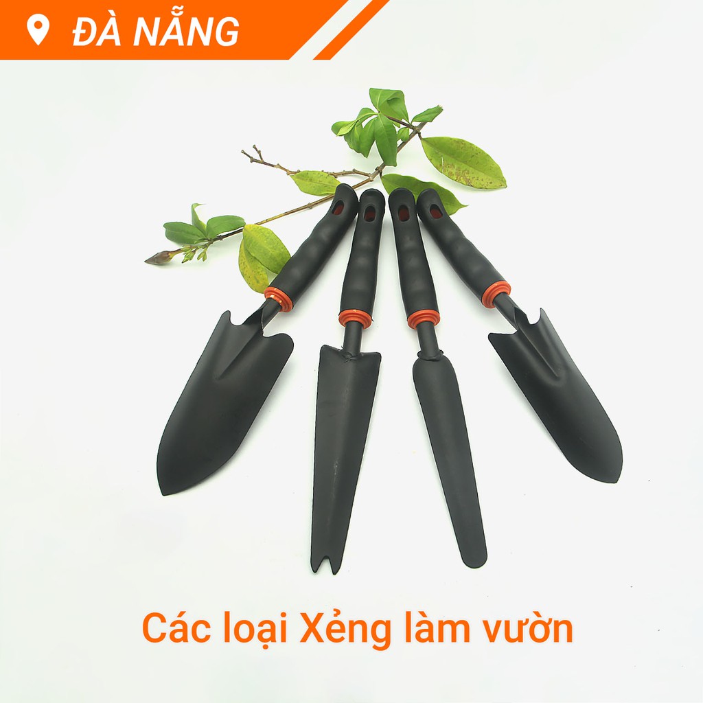 Xẻng xúc đất trồng cây nhổ cỏ cán cao su