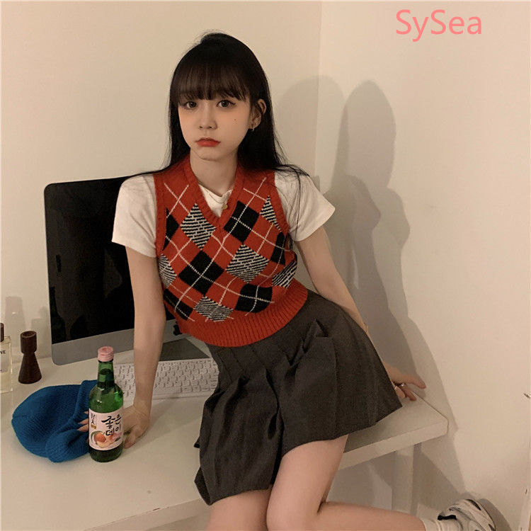 Áo Dệt Kim Sát Nách Thời Trang Mùa Hè Cho Học Sinh