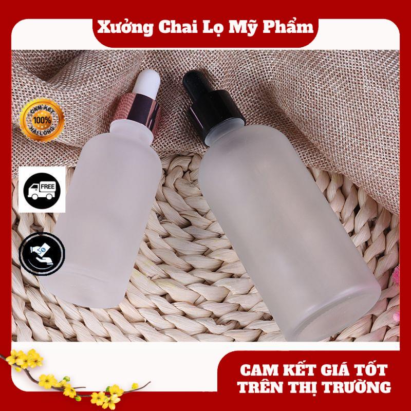 [GIÁ TỐT NHẤT] Lọ Chiết Serum Thủy Tinh Phun Mờ Cao Cấp Nắp Bóp Nhỏ Giọt 50ML,100ML Dùng Chiết Mỹ Phẩm, Tinh Chất .