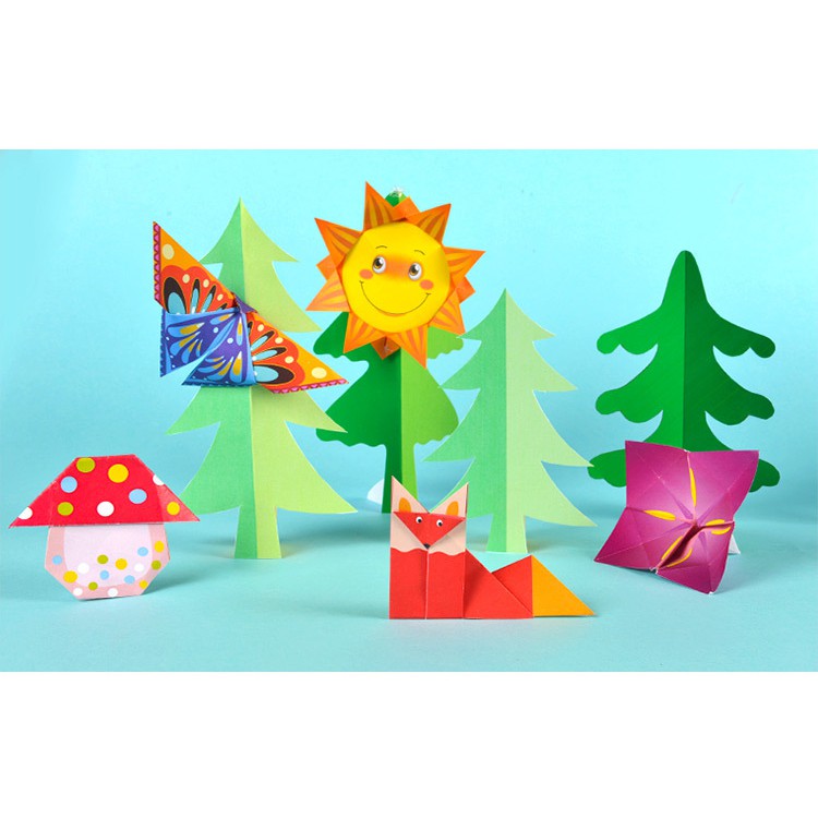Giấy gấp Origami nhiều hình ngộ nghĩnh phát triển trí thông minh cho trẻ