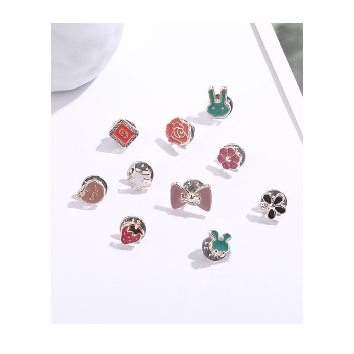 Sét 10 cái ghim khuy áo mẫu mới GC110