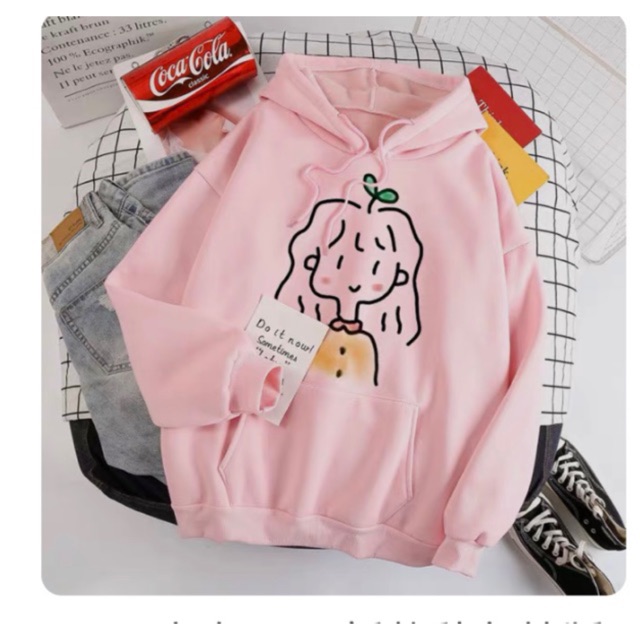 Áo hoodie cô gái tóc mầm cây HARIQUEEN