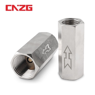 1 / 8 "1 / 4" 3 / 8 "1 / 2" BSP Nữ Van Kiểm Tra Không Khí Đồng Thau Mạ Niken Một Chiều Van Không Trở Lại