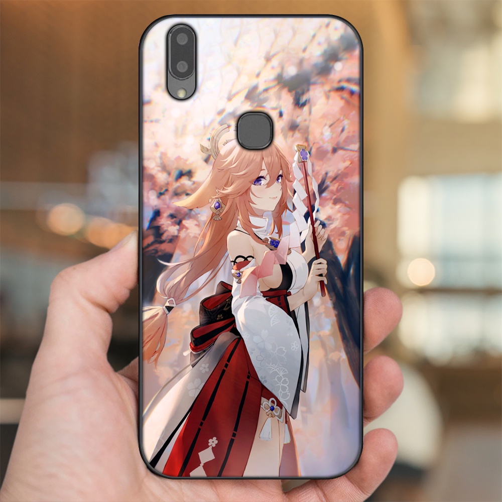 Ốp lưng Vivo V9, Y85, V11i viền đen in hình Yae Miko Genshin Impact
