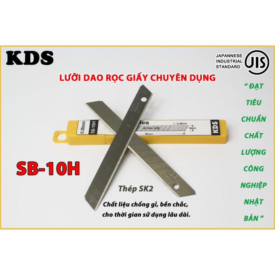 Lưỡi dao rọc giấy Nhật Bản 9mm KDS SB-10H