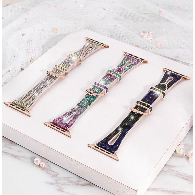 Dây Đeo Thay Thế Bằng Silicone Thay Thế Cho Đồng Hồ Thông Minh Apple Watch 7 45Mm 41Mm 44Mm 40Mm 42Mm iwatch 7 6 5 4 3 SE