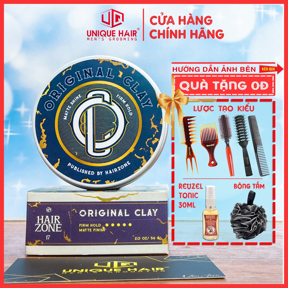 ✅[CHÍNH HÃNG STORE HÀ NỘI]-Sáp vuốt tóc ORIGINAL CLAY 2022 Hair Zone Việt Nam| RẺ VÔ ĐỊCH