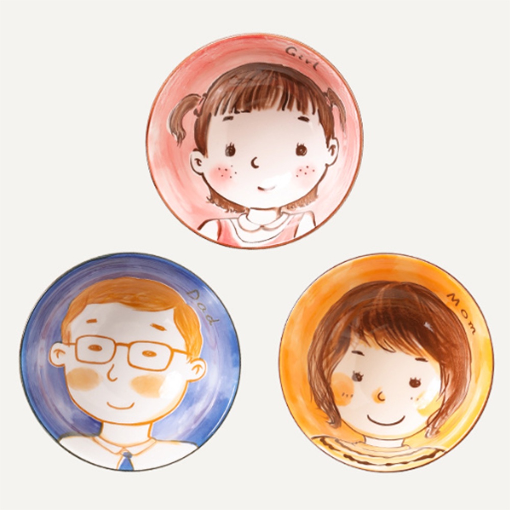 Bộ bát sứ gia đình chén sứ ăn cơm bộ bát đĩa decor chén đĩa sứ dễ thương chất liệu gốm sứ cao cấp an toàn
