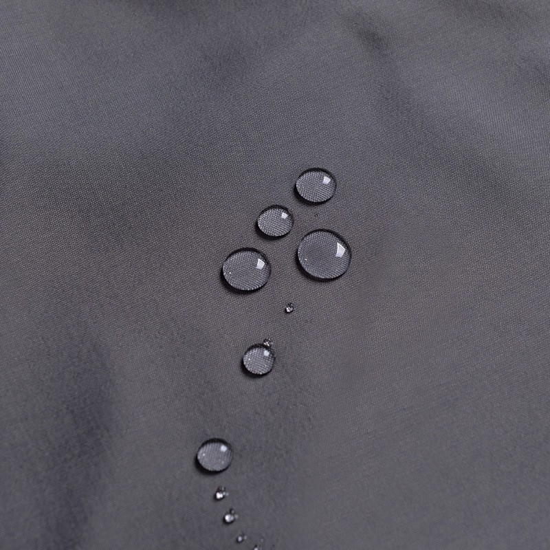 Rèm cửa vải polyester dày dặn trơn không thấm nước nước màu xám đậm cho phòng tắm