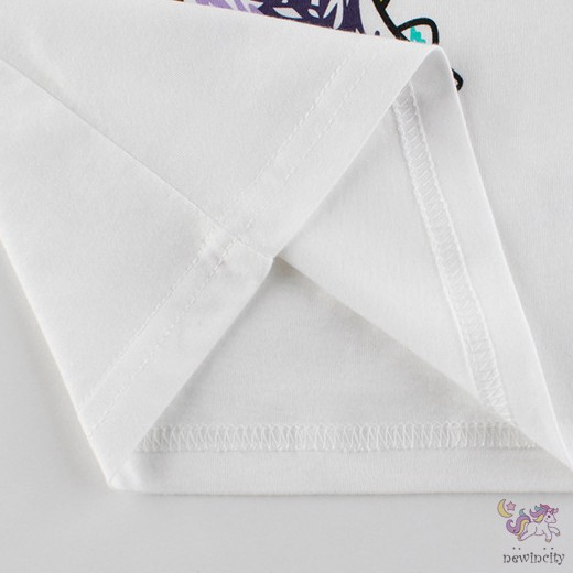 Áo Thun Tay Ngắn Họa Tiết Hoạt Hình Phong Cách Hàn Quốc Cho Bé Gái