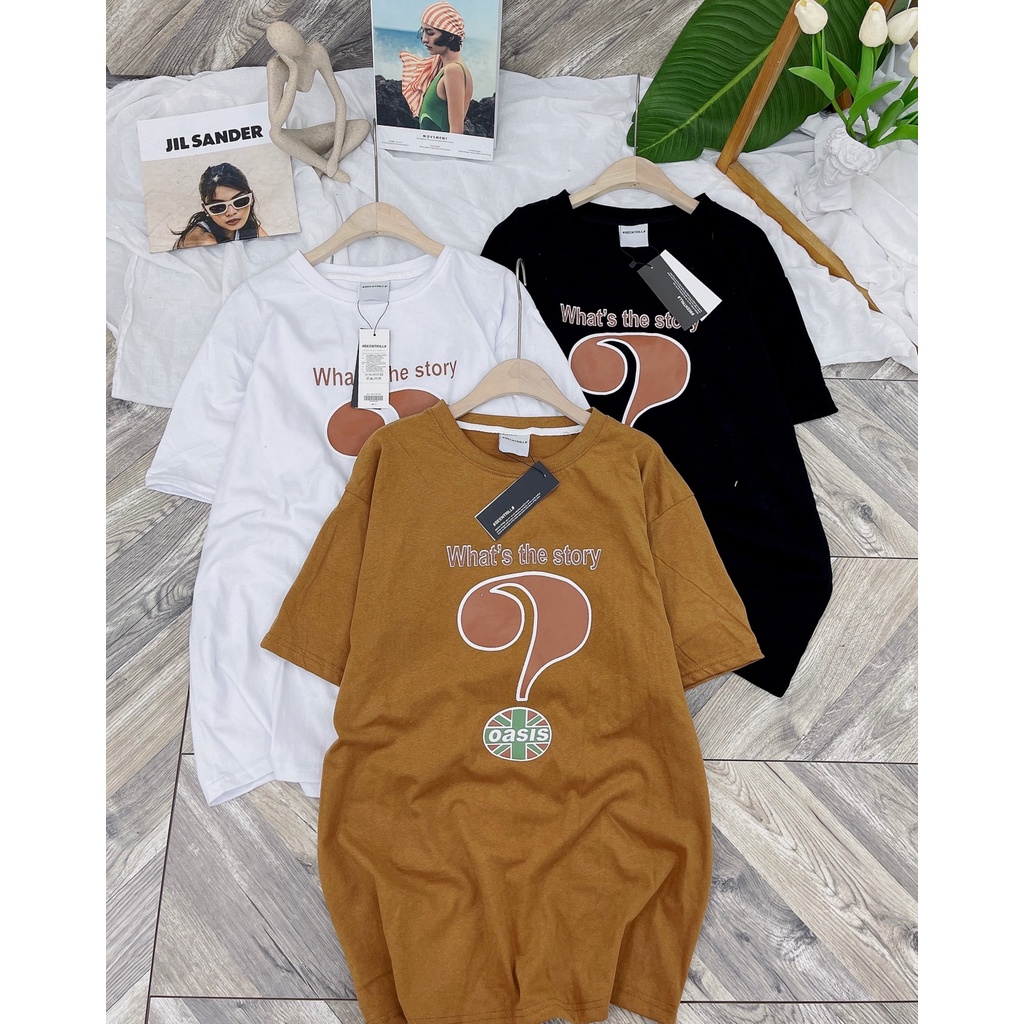 Áo Thun Unisex Chất Khô Tuyết Nhung In Dấu Hỏi - Mã Số: P14087