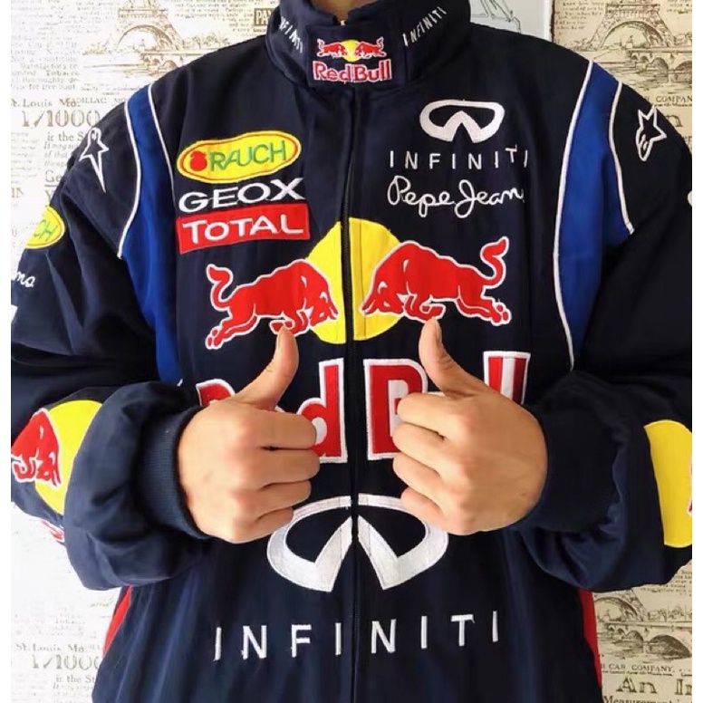 Áo khoác mùa đông redbull kiểu đua xe F1 varsity unisex, bomber chất oversize