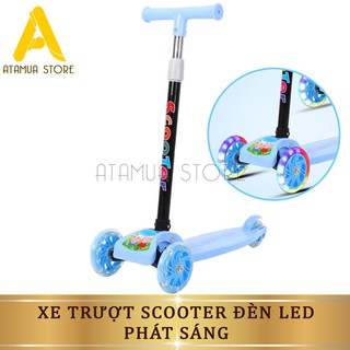 Xe Trượt Scooter 3 Bánh Có Bánh Xe Phát Sáng Siêu Xinh