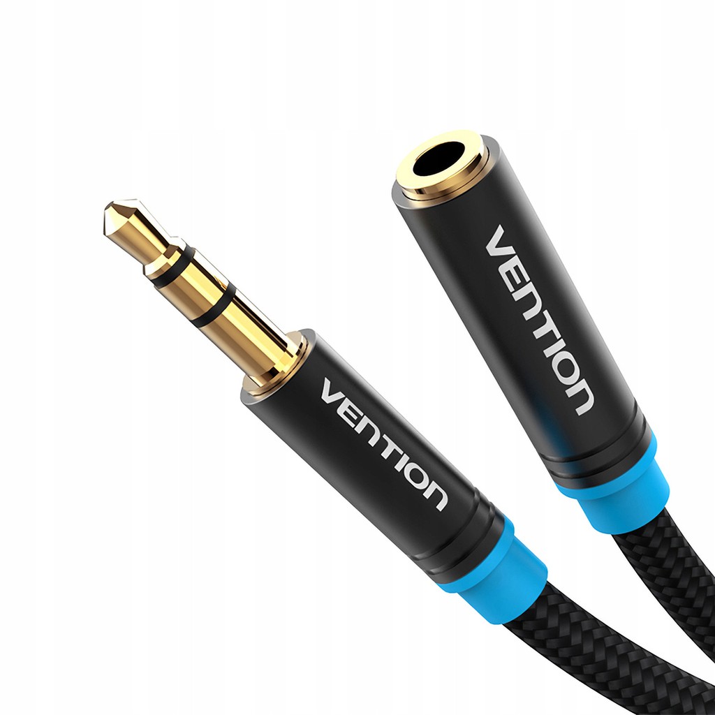SIEU KHUYẾN MẠI Cáp AV nối dài loa 3.5mm bọc lưới cao cấp dài 5m chính hãng Vention VAB-B06-B500-M