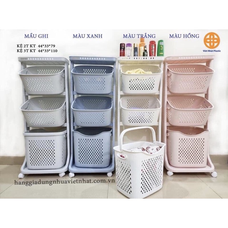 Kệ nhựa Plastic 3 tầng việt nhật