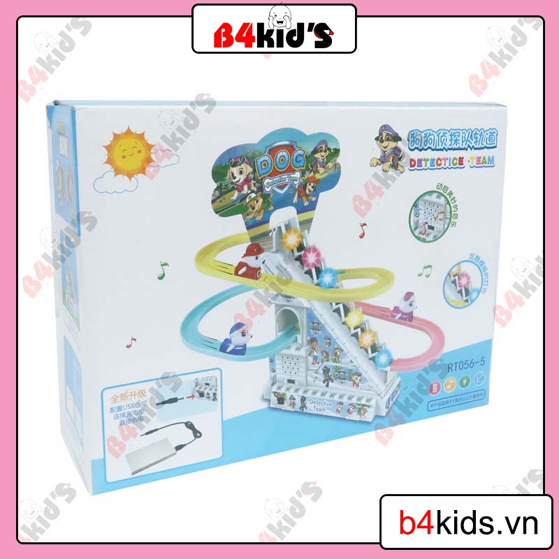 đồ chơi heo leo thang, chó leo thang dùng pin cho bé B4KIDS - A14