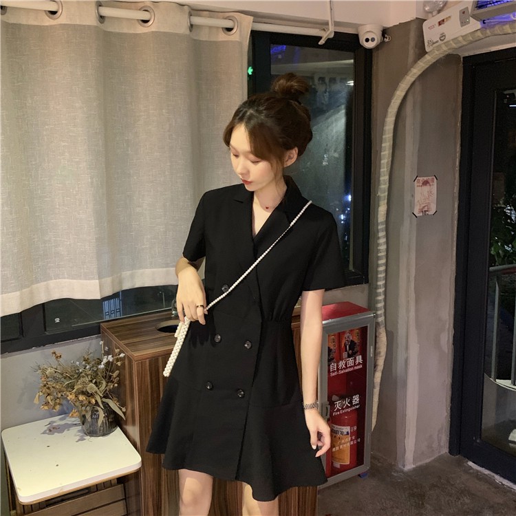 Xiaozhainv Đầm Midi Cổ Chữ V Phong Cách Hàn Quốc Thanh Lịch Dành Cho Bạn Gái | BigBuy360 - bigbuy360.vn